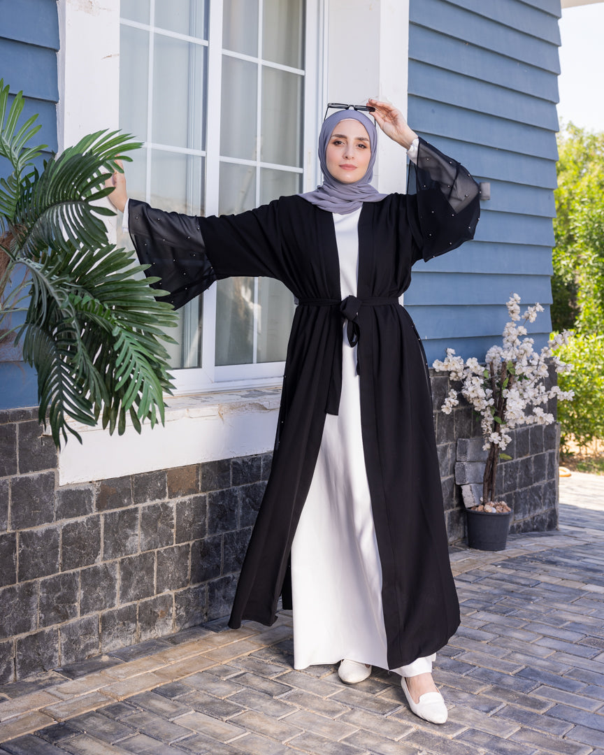 Open Pearl Cape Black399