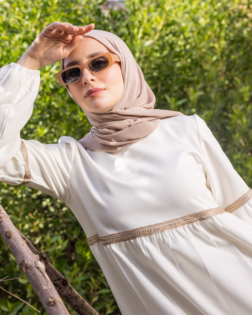 Abaya Code 165 Offwhite