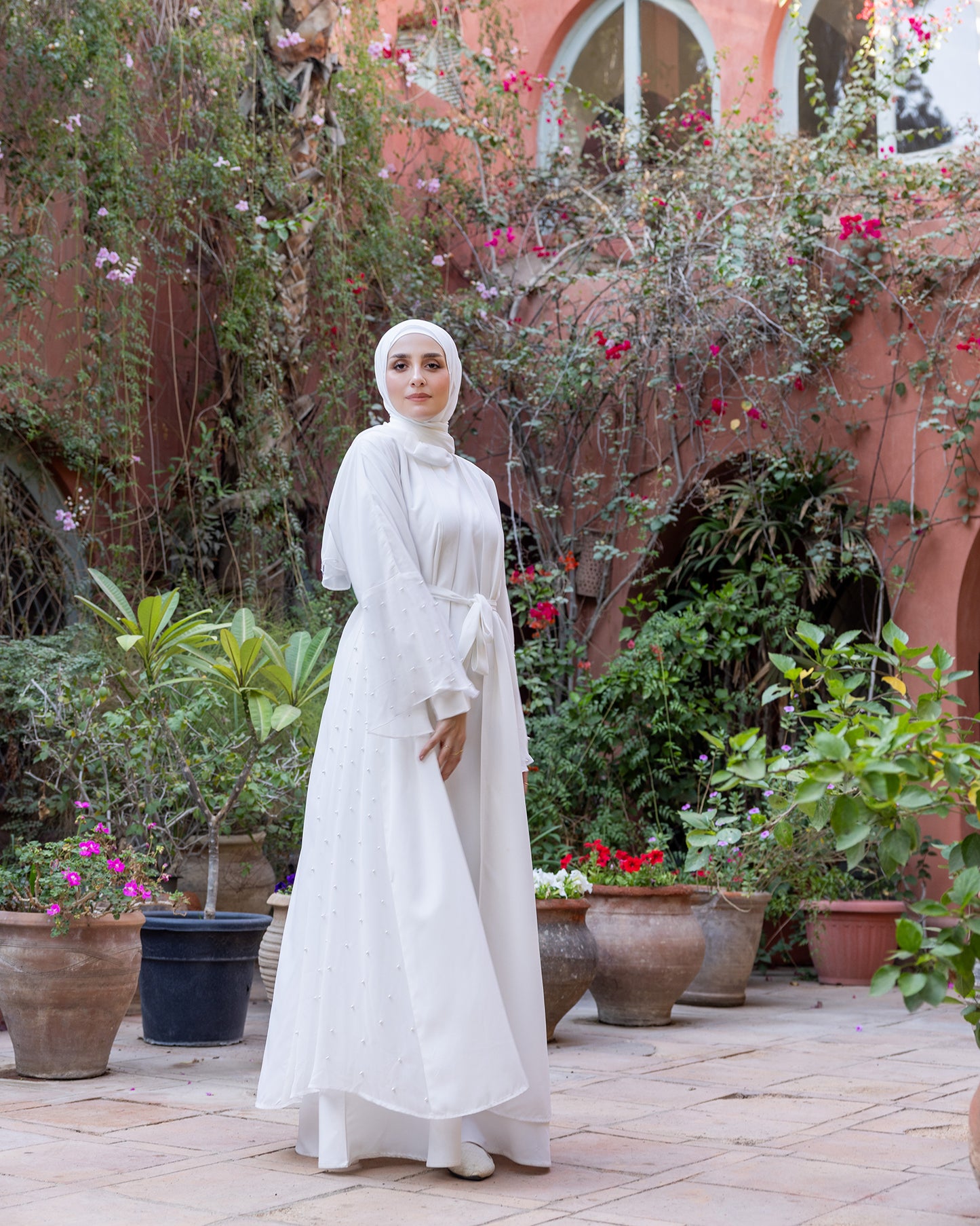 Open Pearl Cape Offwhite399