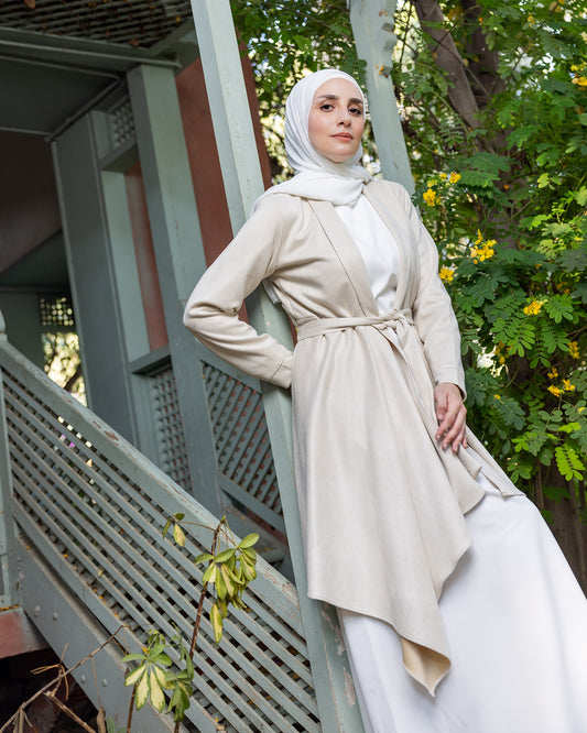 Suede Jacket Cream 130