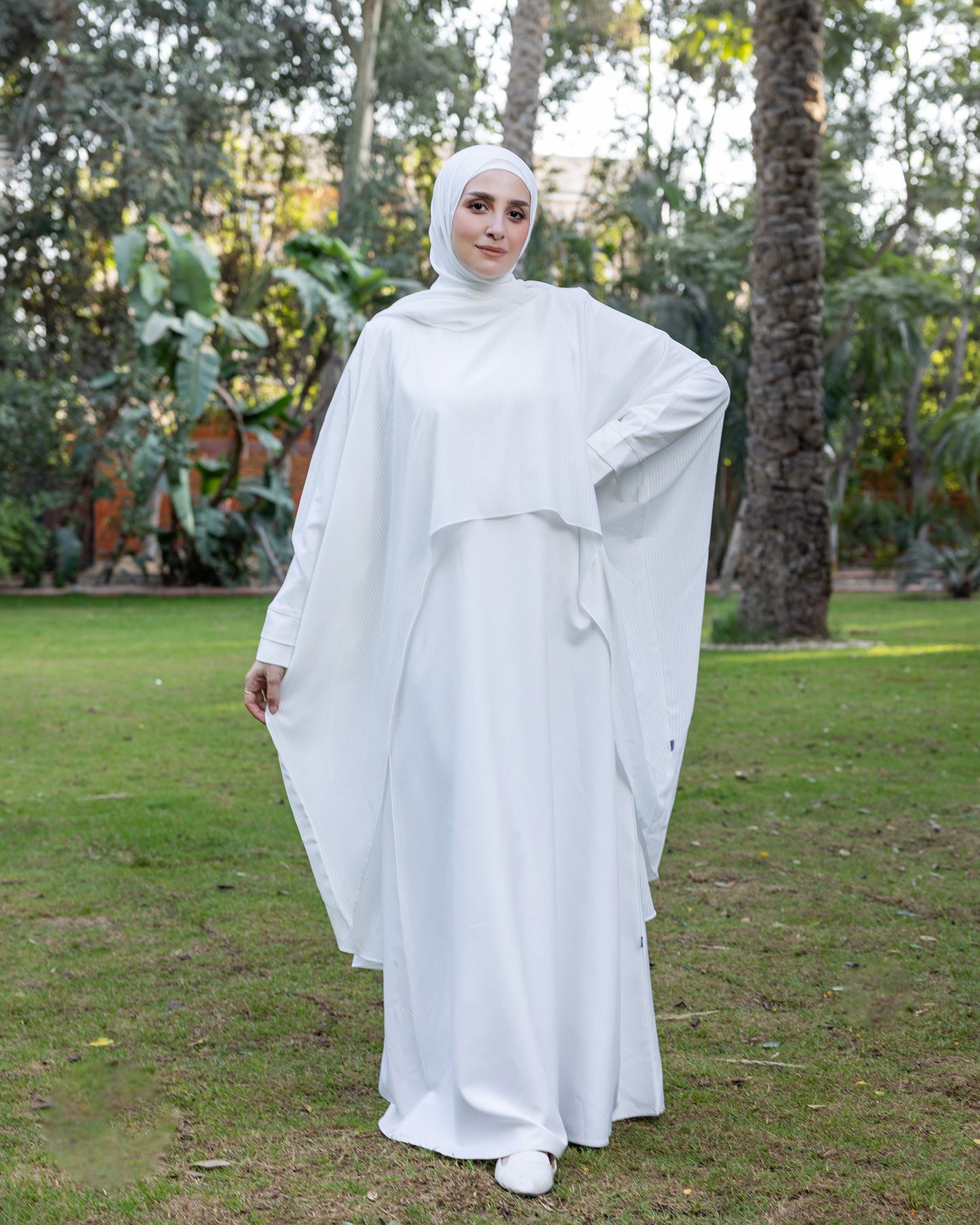 Chiffon Cape only Offwhite code 2 white