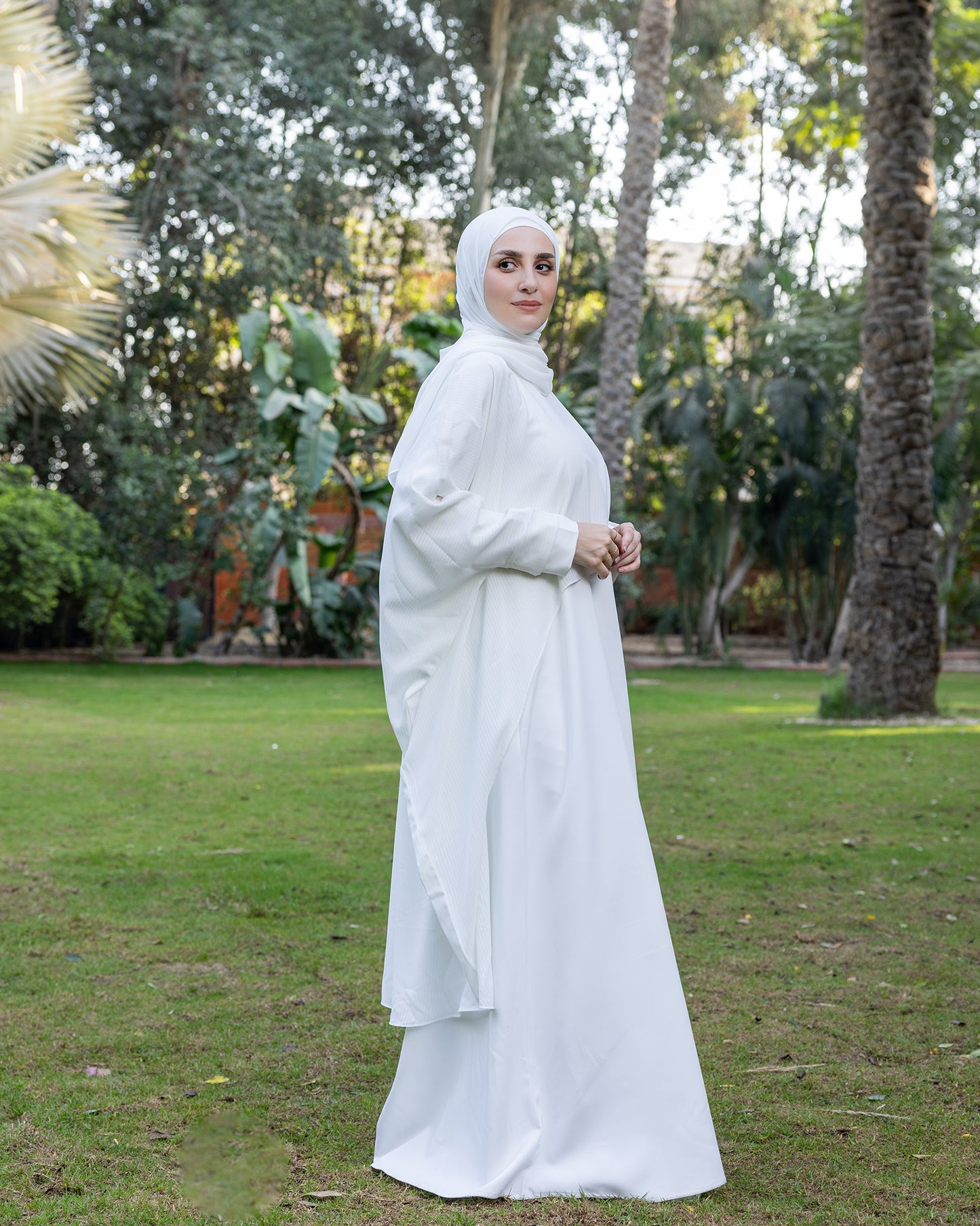 Chiffon Cape only Offwhite code 2 white