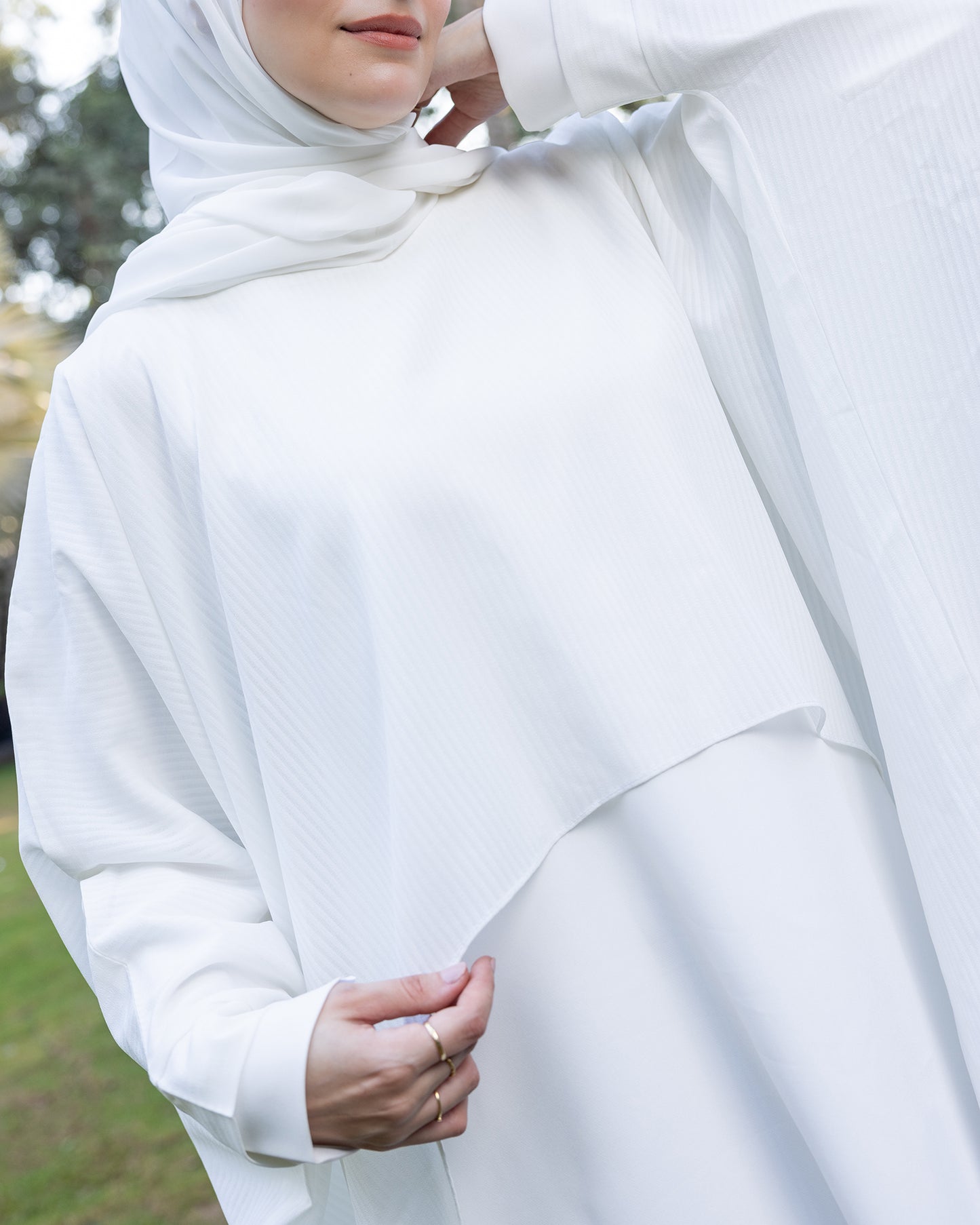 Chiffon Cape only Offwhite code 2 white