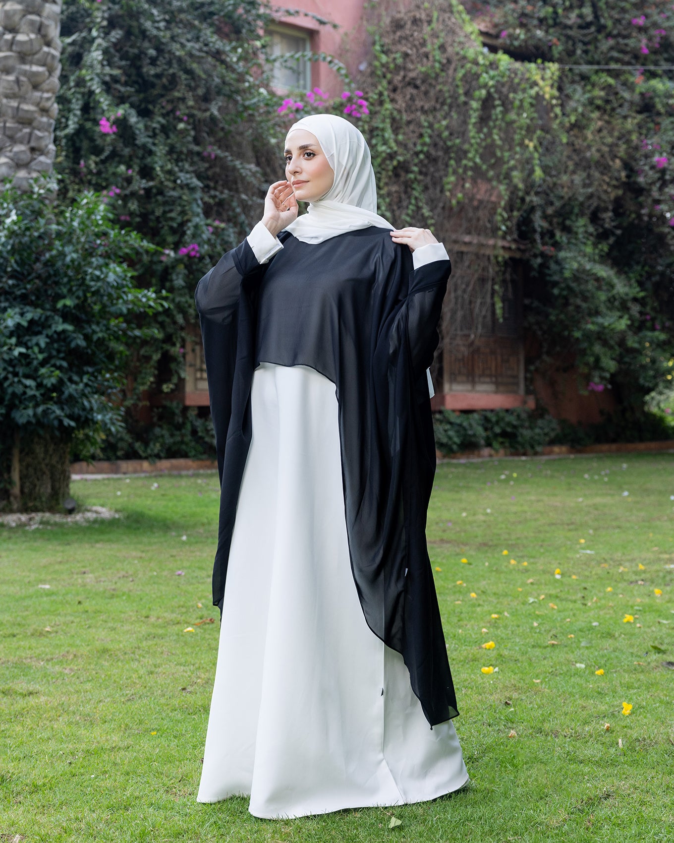 Chiffon Cape only Black code 2 black