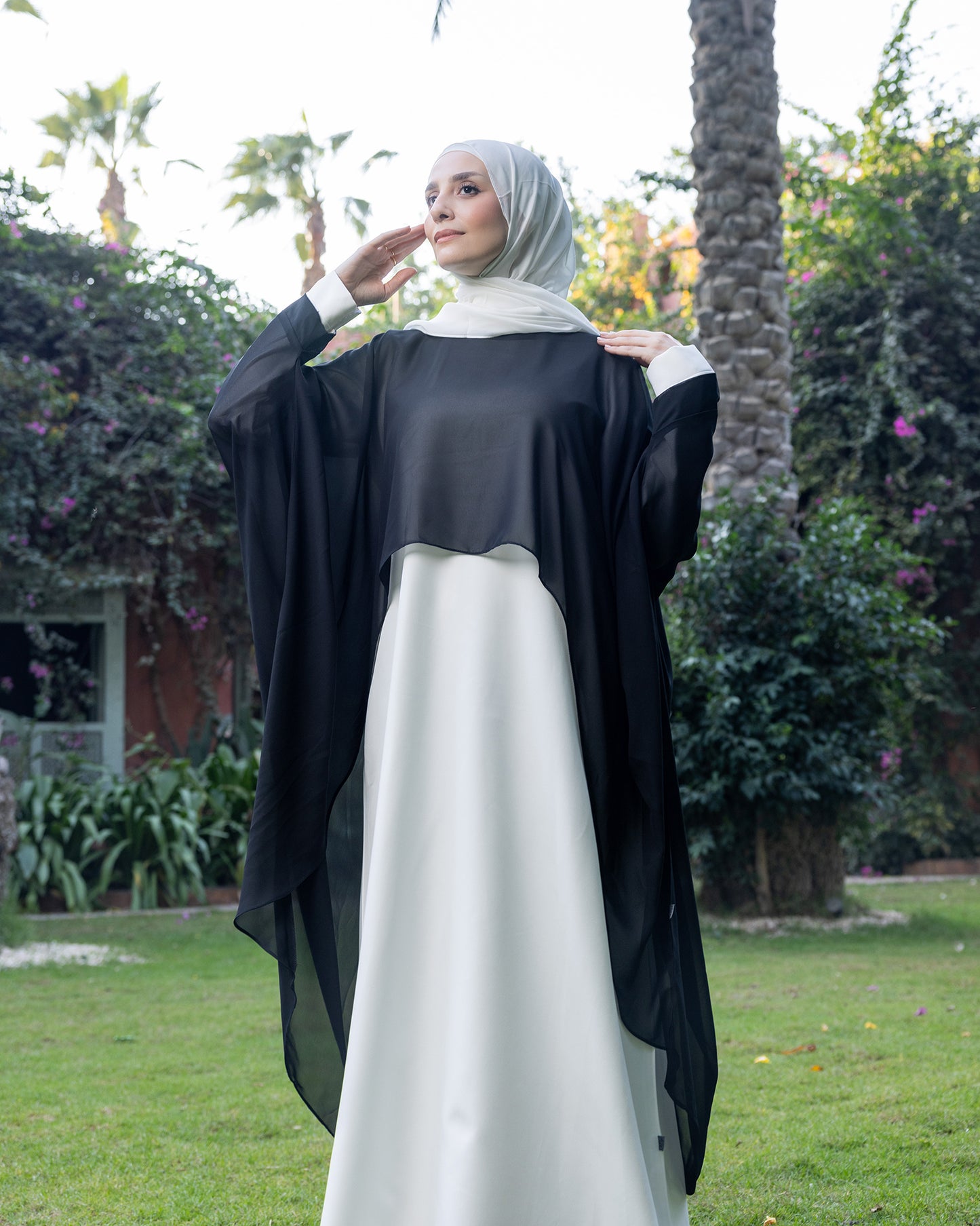 Chiffon Cape only Black code 2 black