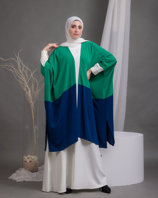 Free Size Cardigan Green Blue 23