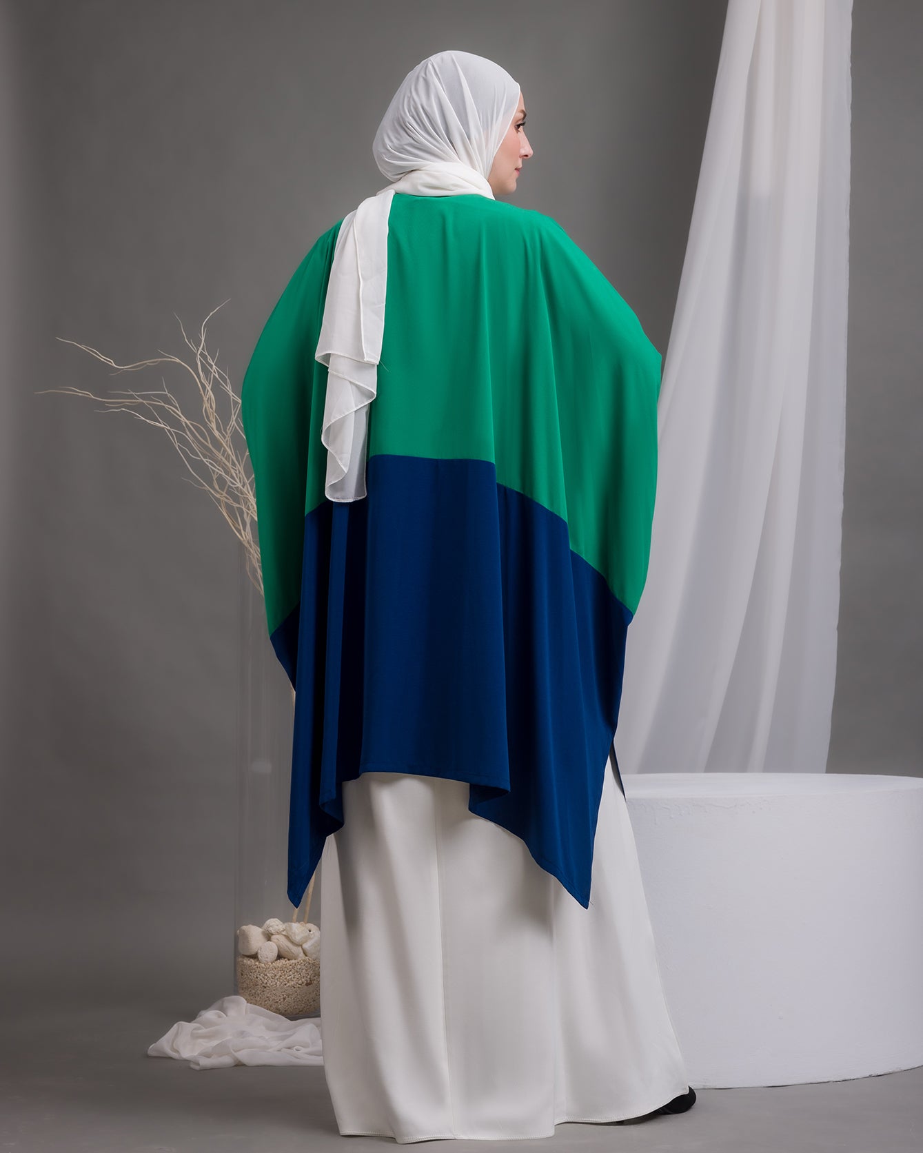 Free Size Cardigan Green Blue 23