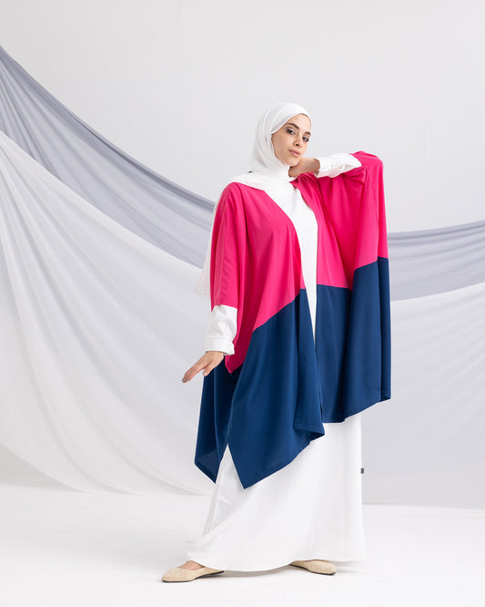Free Size Cardigan Hot Pink Blue 23