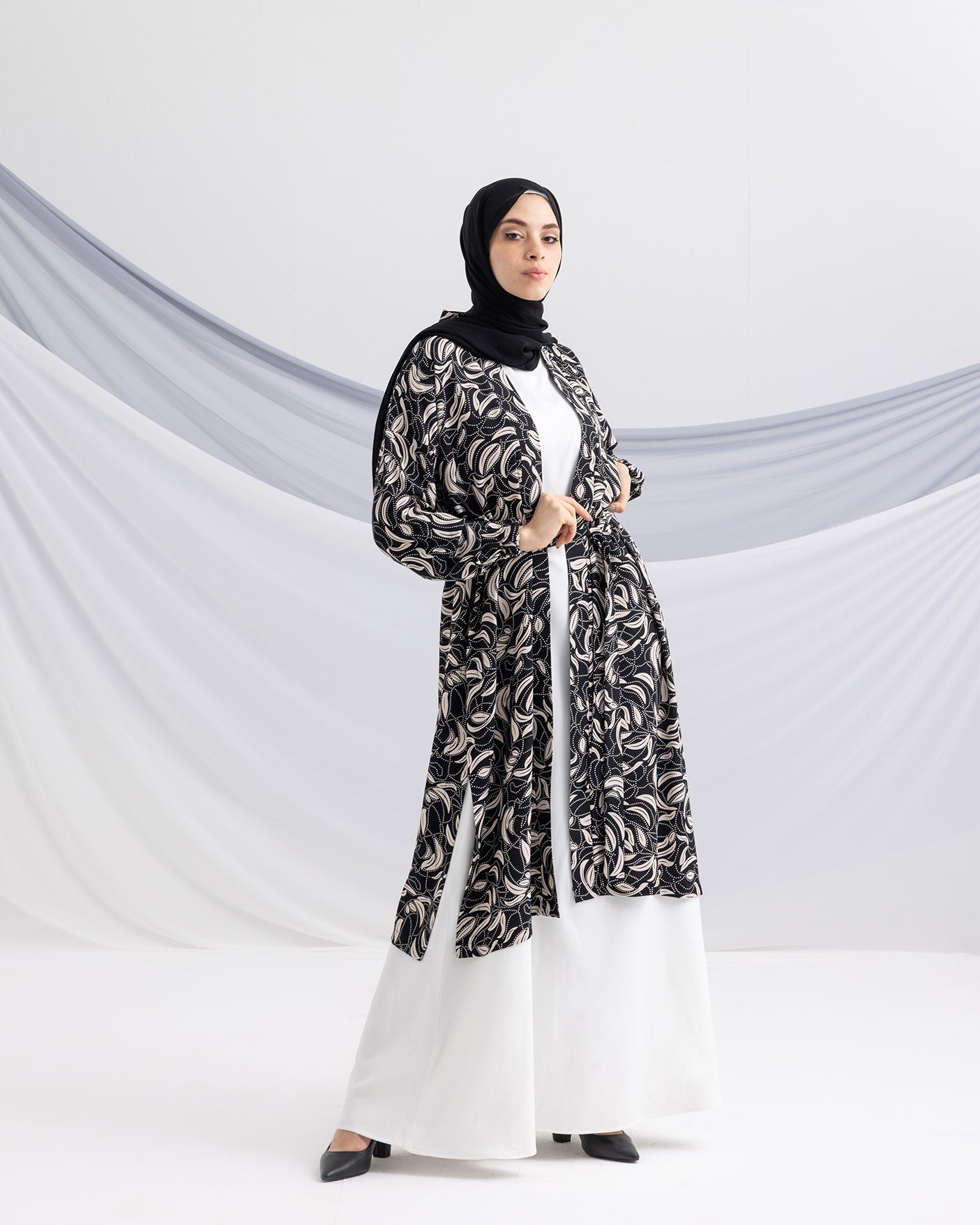 Crepe Free Size Cardigan 180