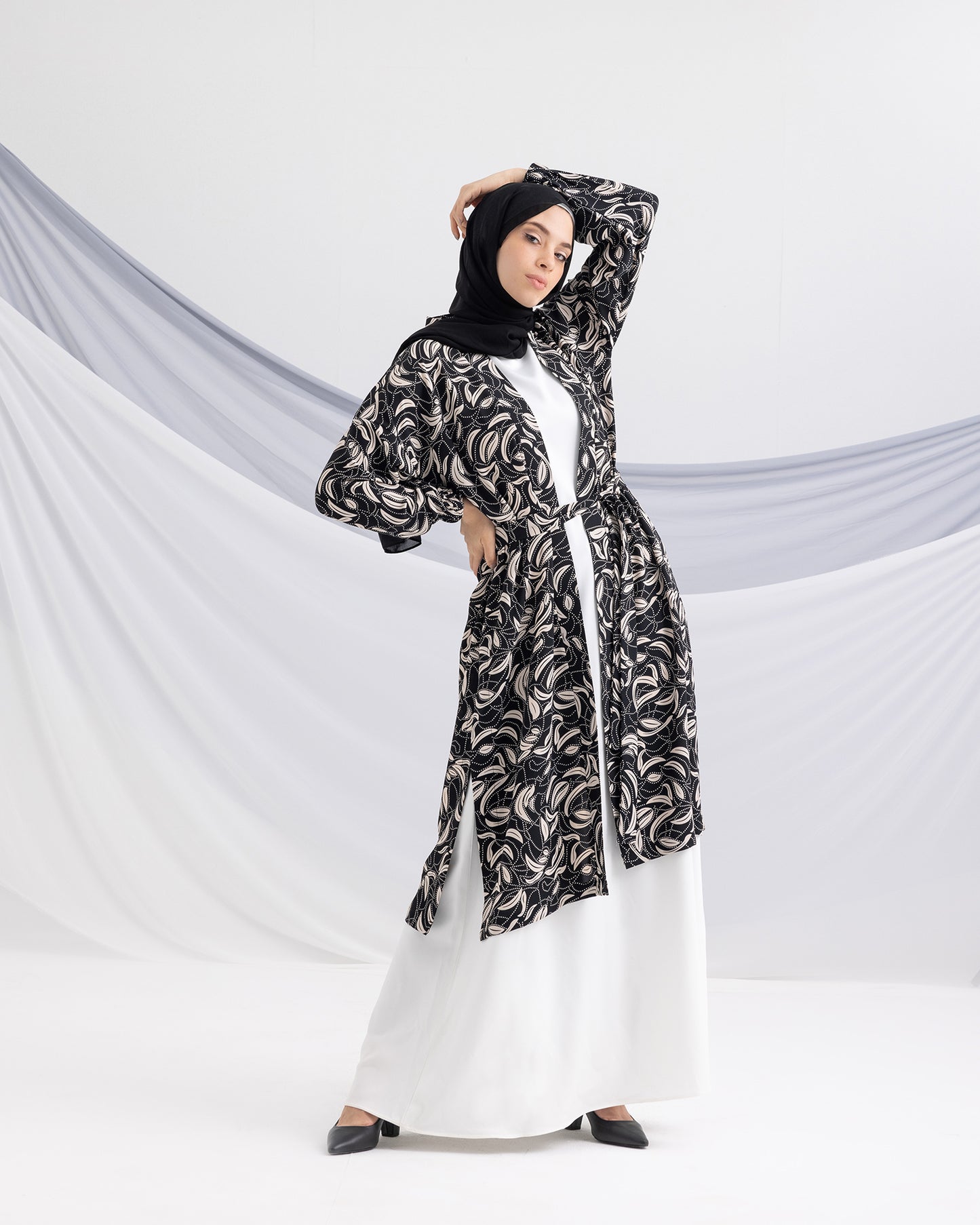 Crepe Free Size Cardigan 180