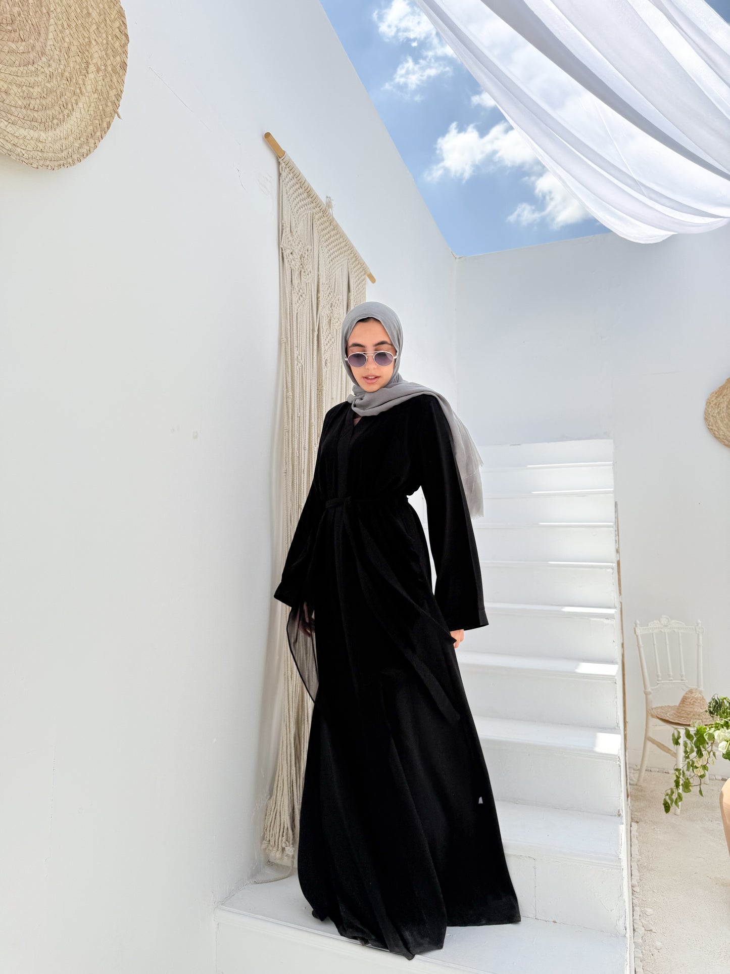Drapped Front Abaya C32