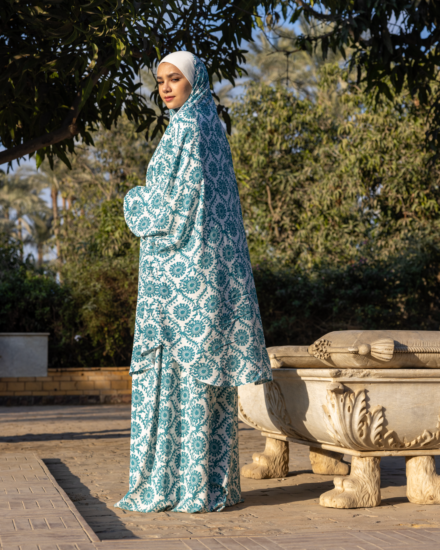 Cotton Viscose Prayer Wear Set Code 444