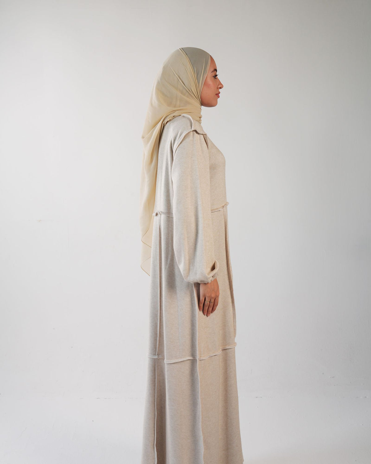 Elara knit Beige Dress Fwc703