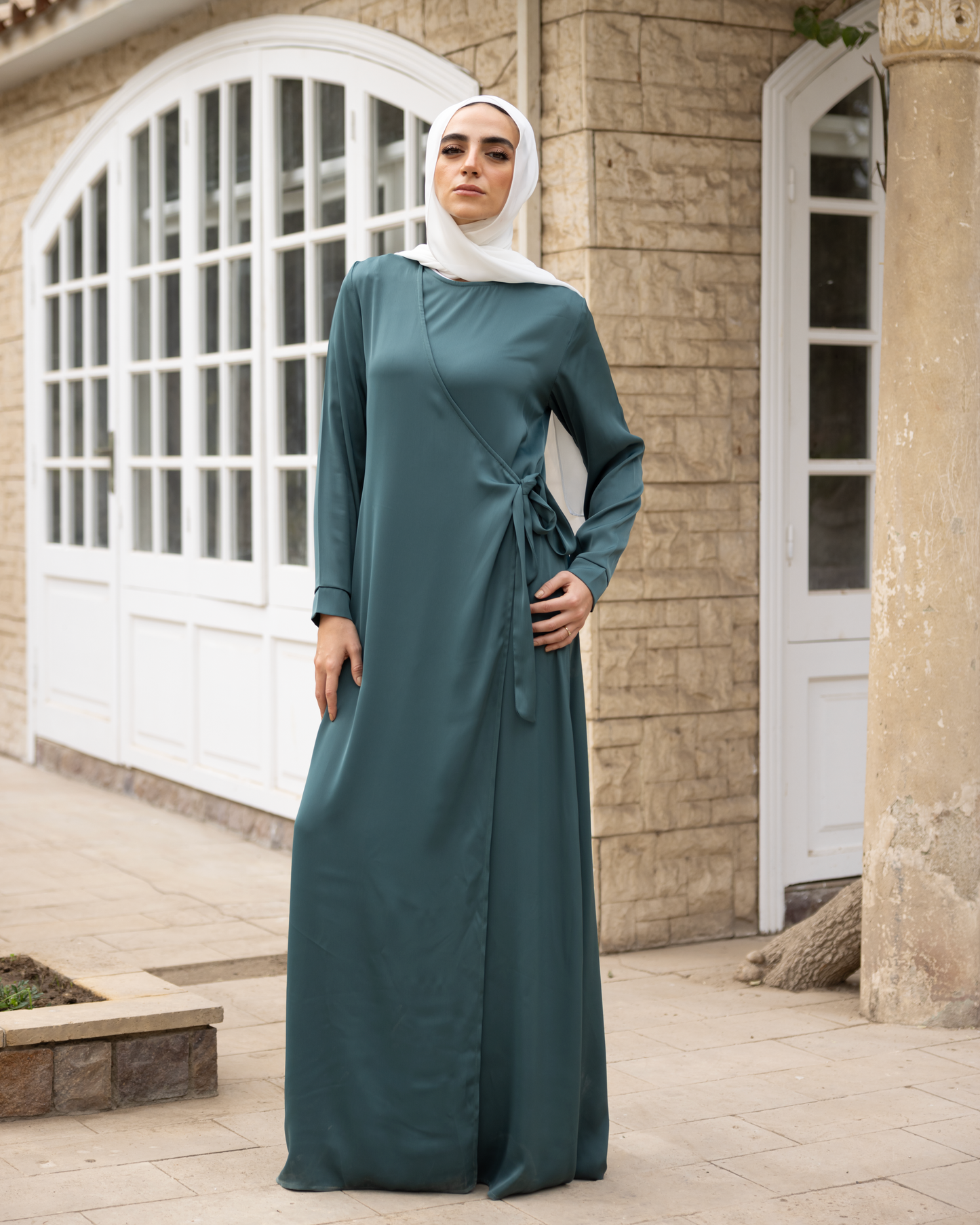 Silk wrap dress Code 933 Mint Green