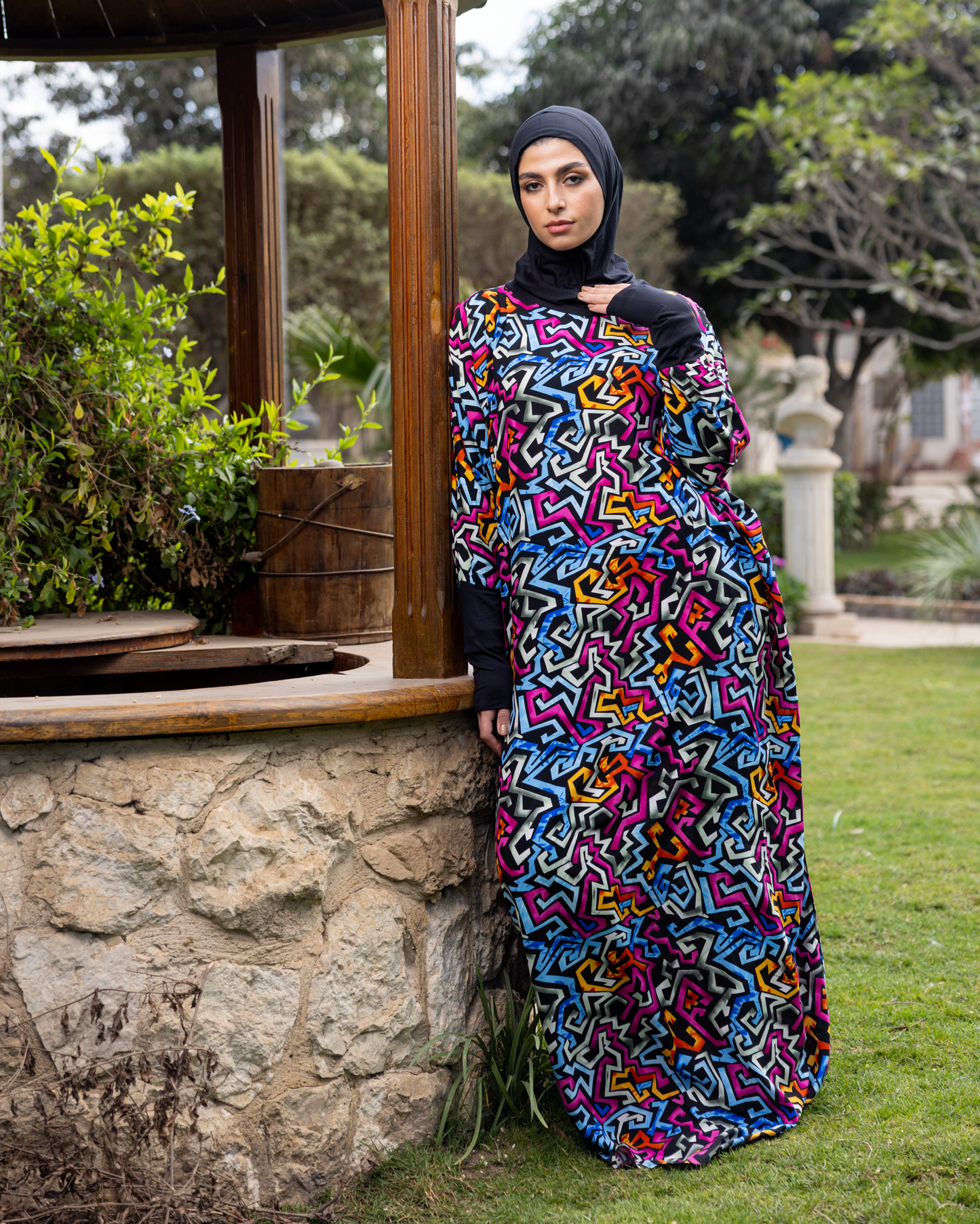 Cotton viscose esdal with cotton head Code 333