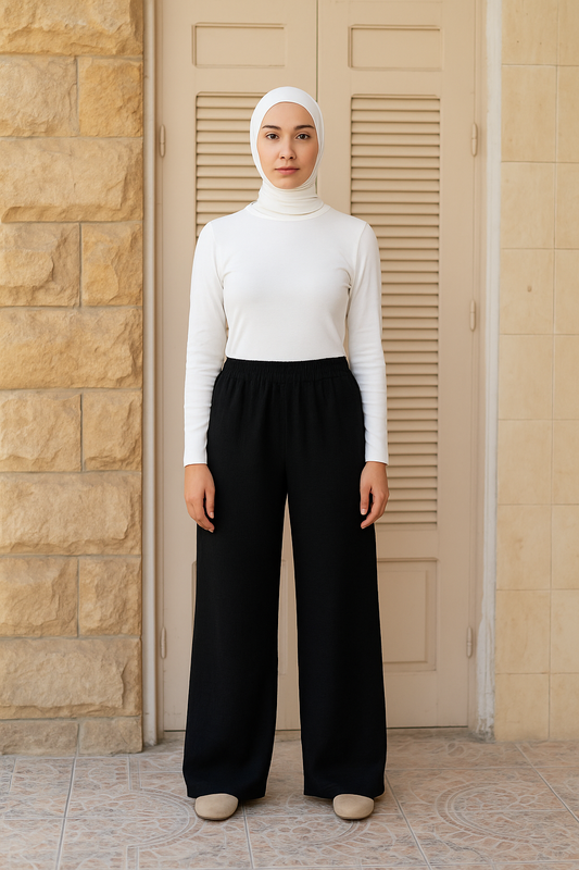 Linen black Pants Code 74 black