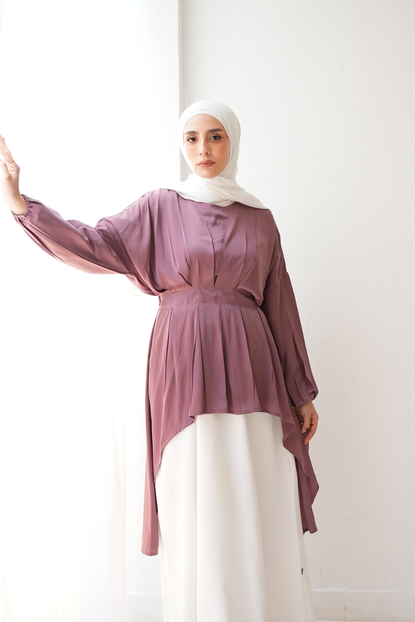 Feminine Silk Blouse Code 407 Cashmere