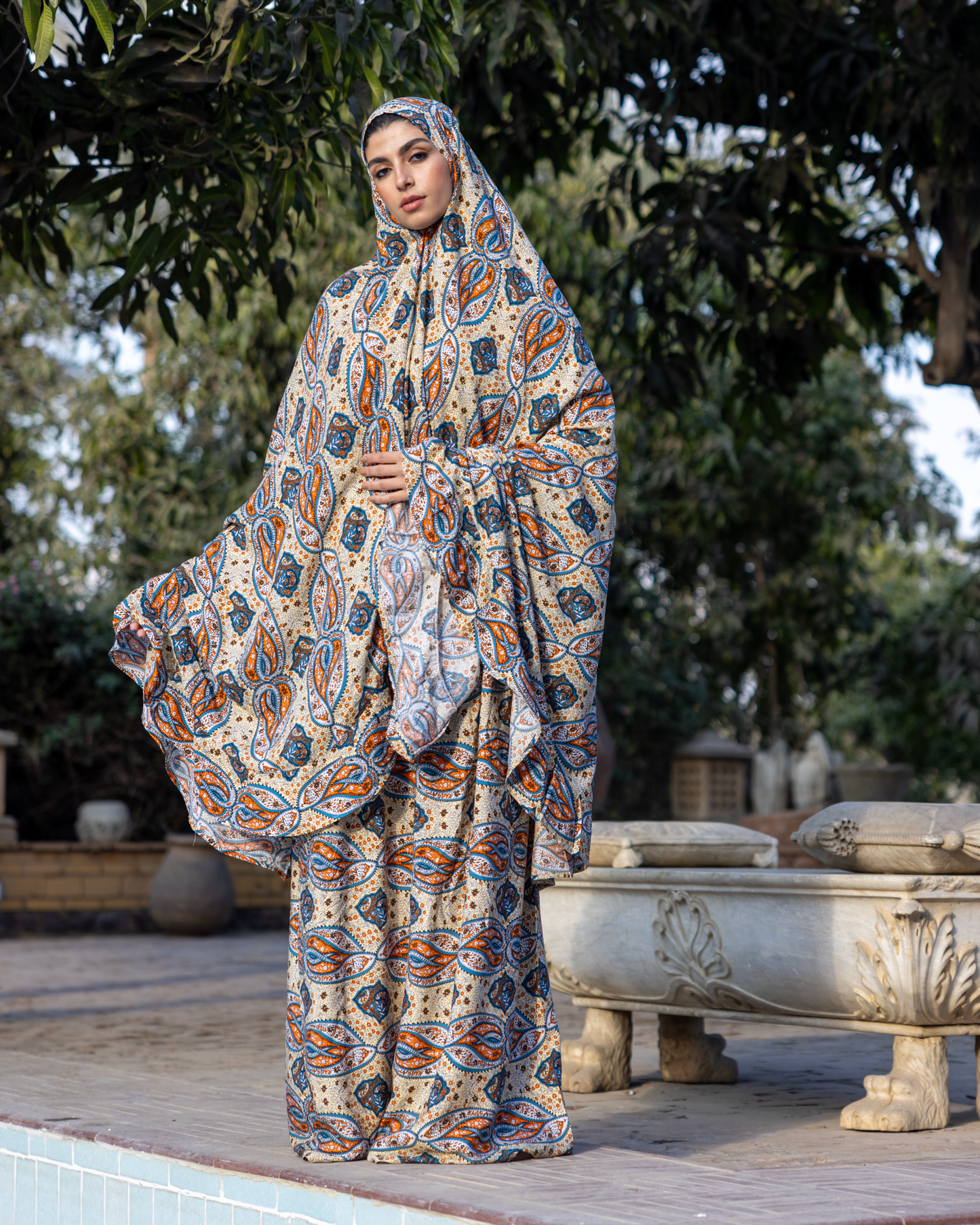 Cotton Viscose Prayer Wear Set Code 111