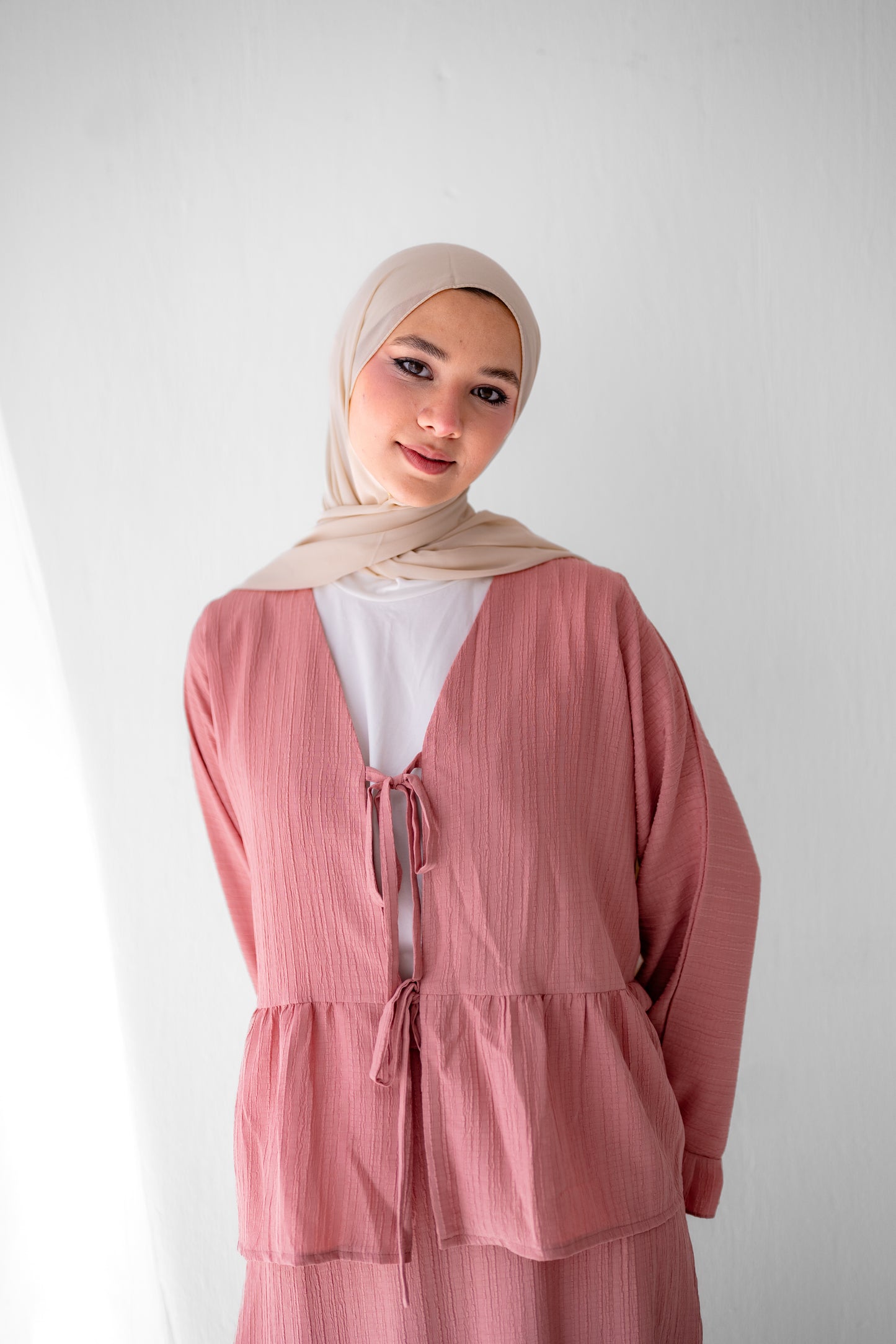 Soft Crinkle Blouse Code 403 Dusty Rose