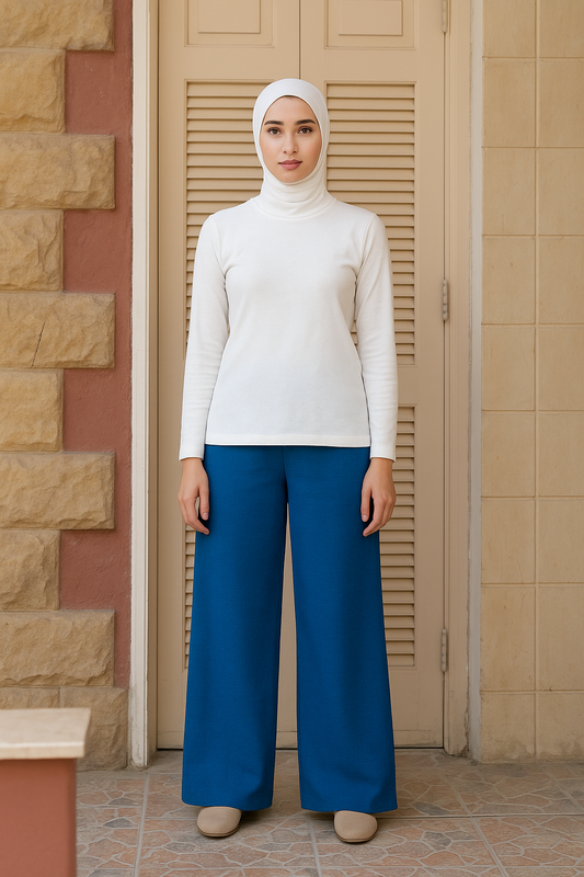 Linen Pants code 74 blue