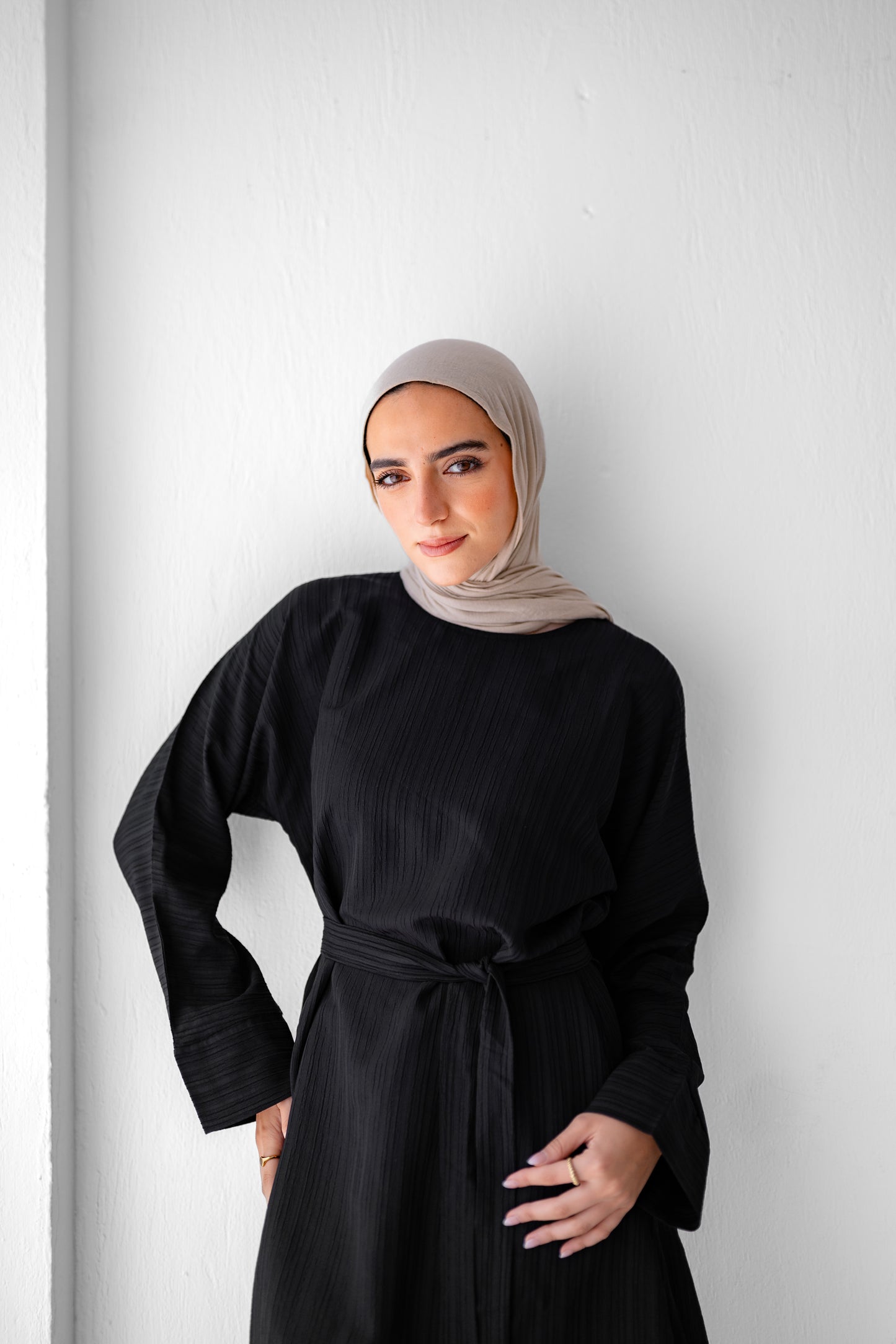 Crinkle Asymmetric Long Blouse Code 10 C
