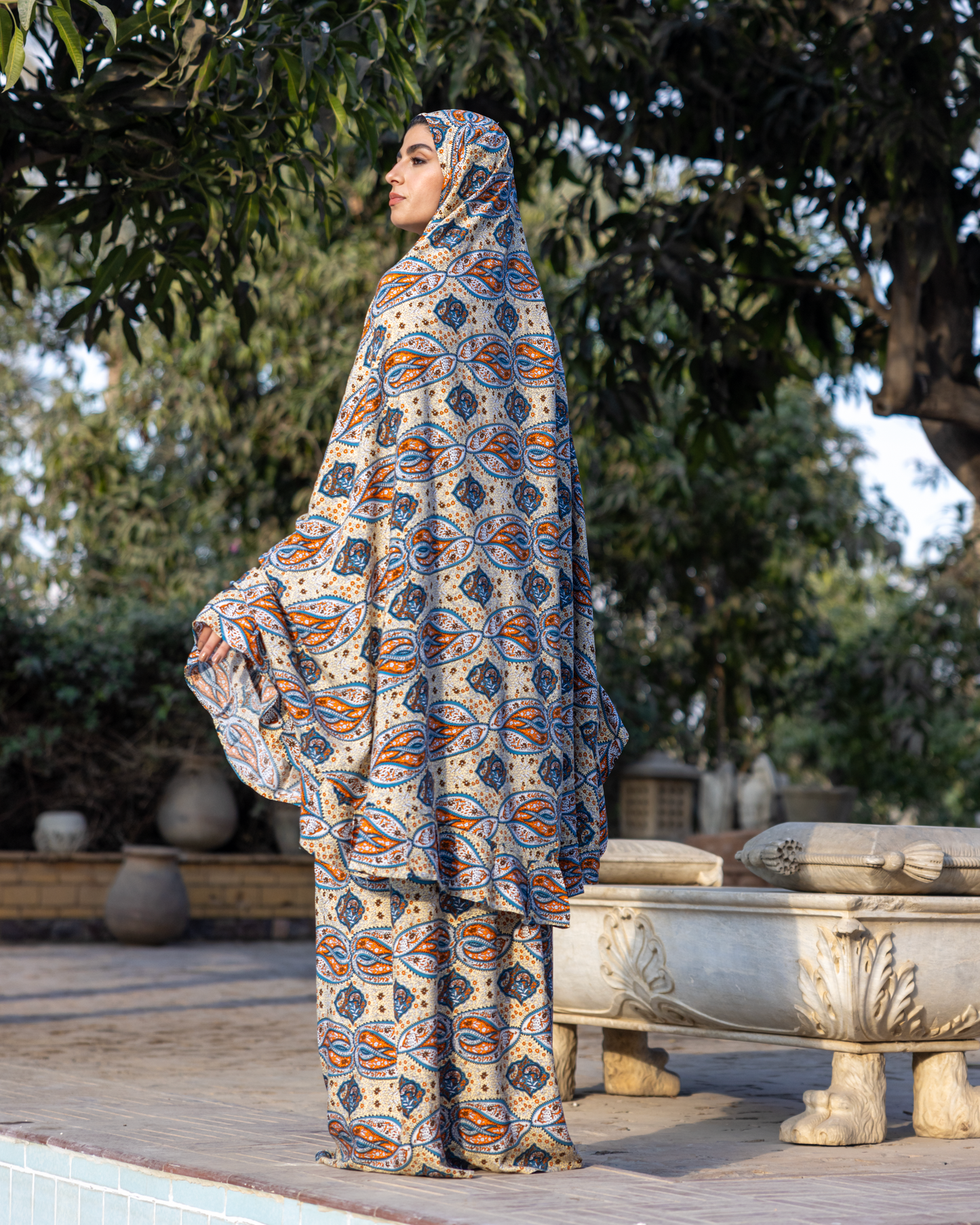 Cotton Viscose Prayer Wear Set Code 111