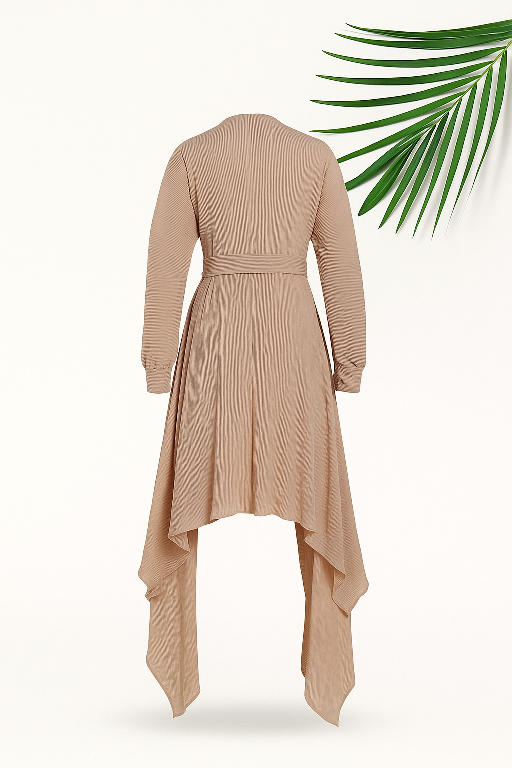 Pleated Satin Asymmetric Blouse code 10 B البلوزة فقط