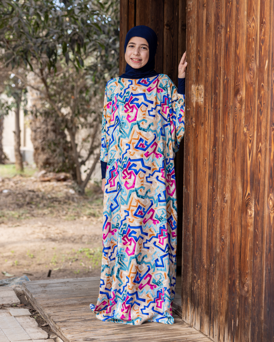 Cotton Viscose Esdal for Girl with Navy Blue cotton head