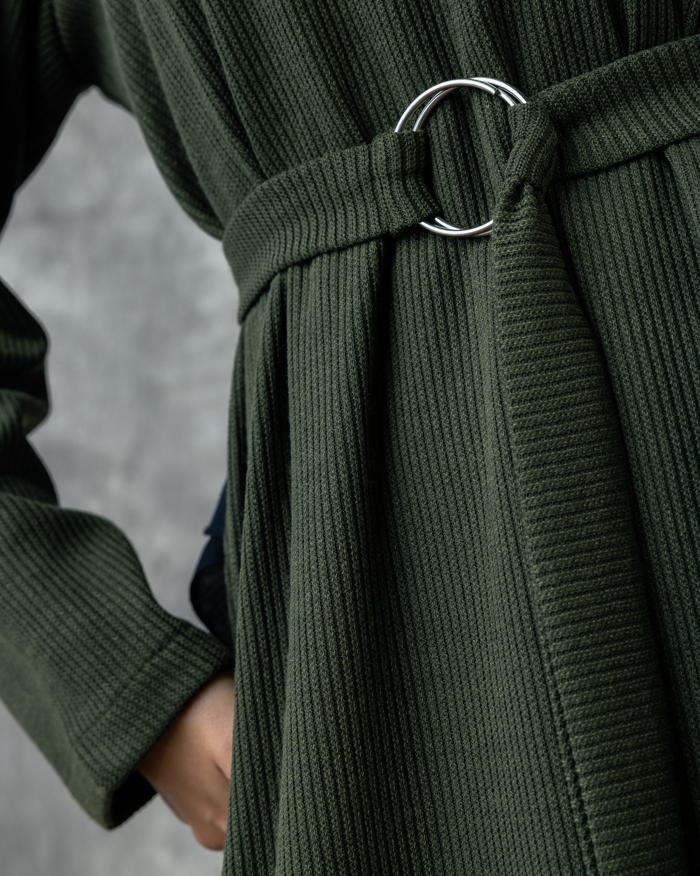 Basic wool Rib Code FW 66 Dark Green