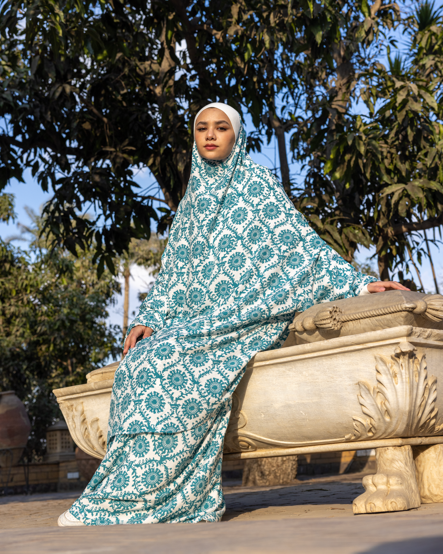 Cotton Viscose Prayer Wear Set Code 444
