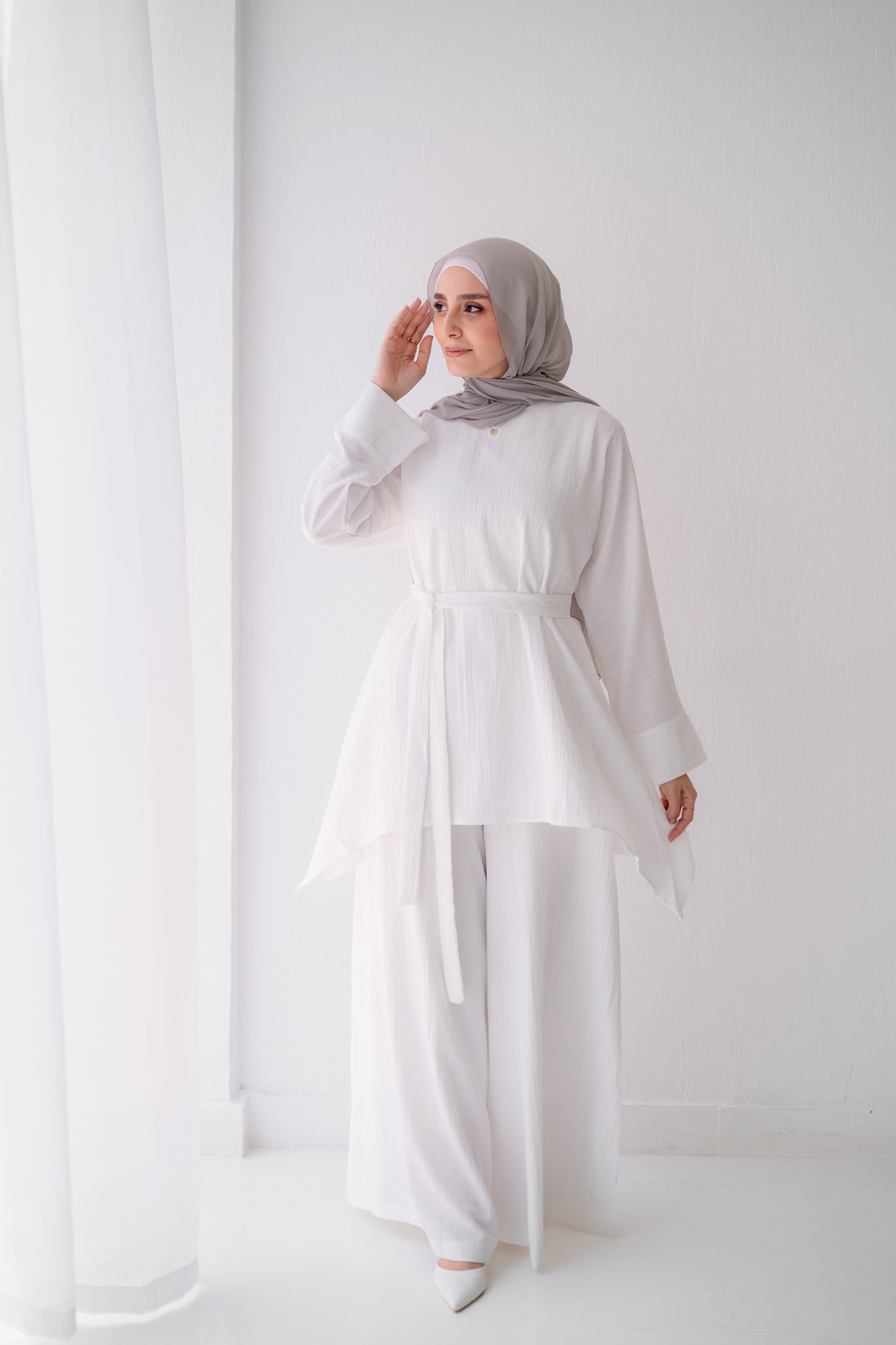 Soft Crinkle Set Code 1095 B white