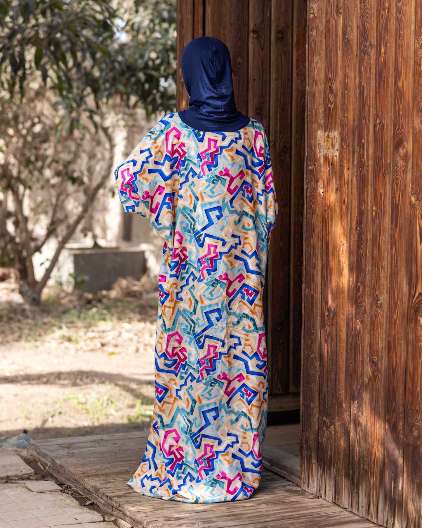 Cotton Viscose Esdal for Girl with Navy Blue cotton head