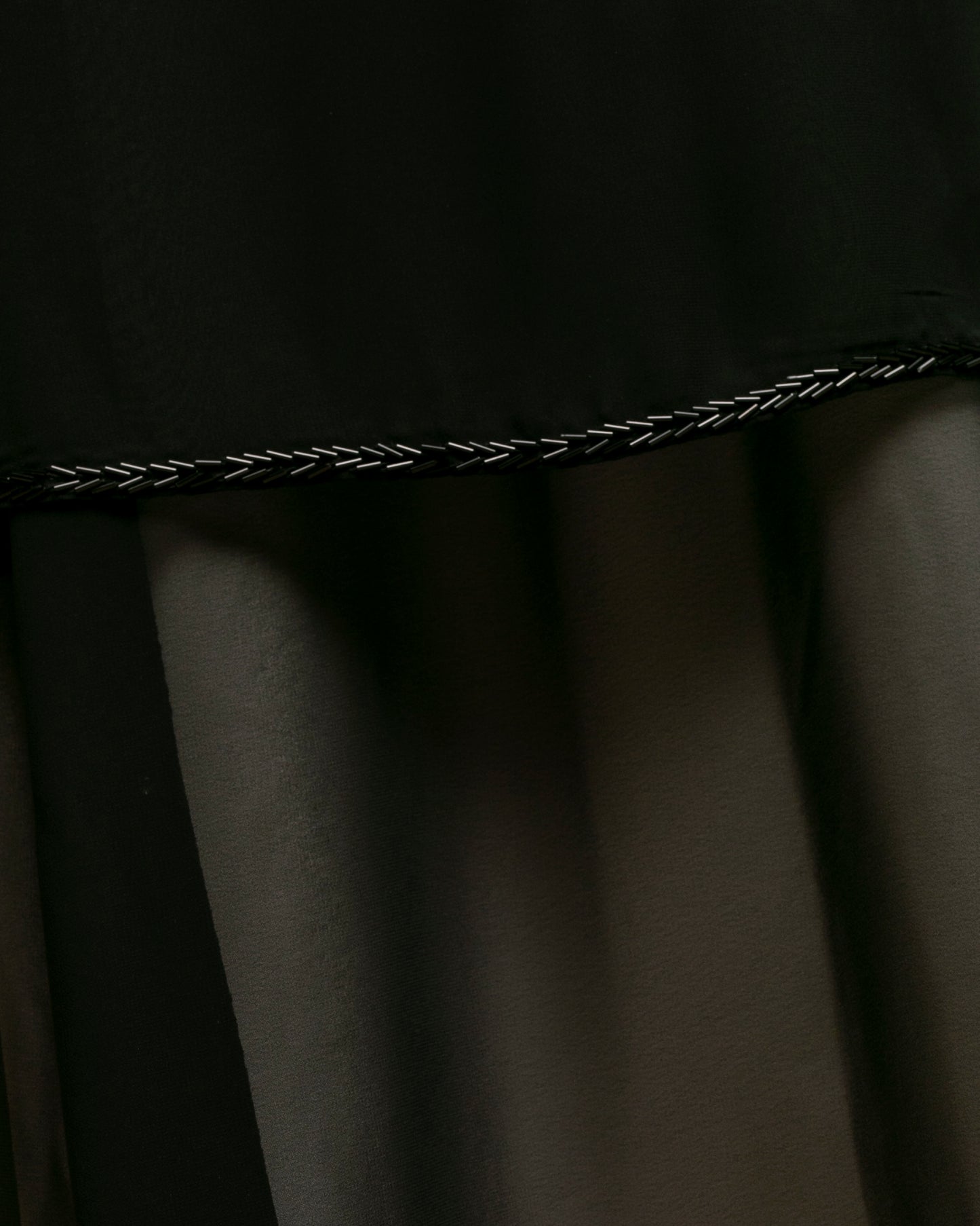 Double Layered Chiffon Cape Black code 88