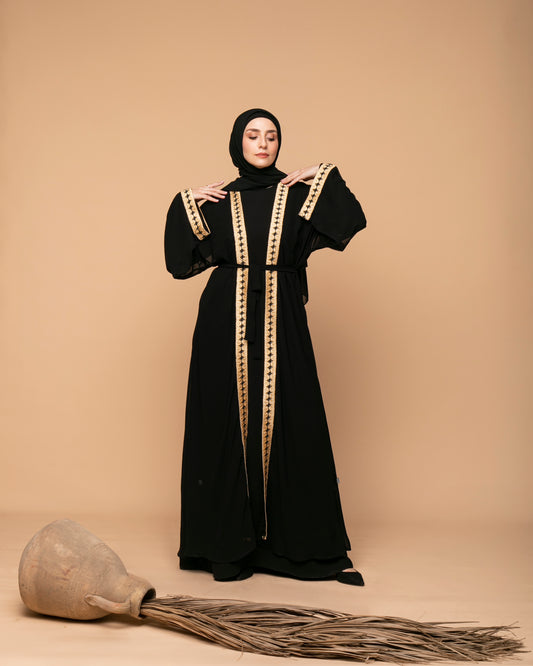 Free Size Chiffon Cape Black code 99