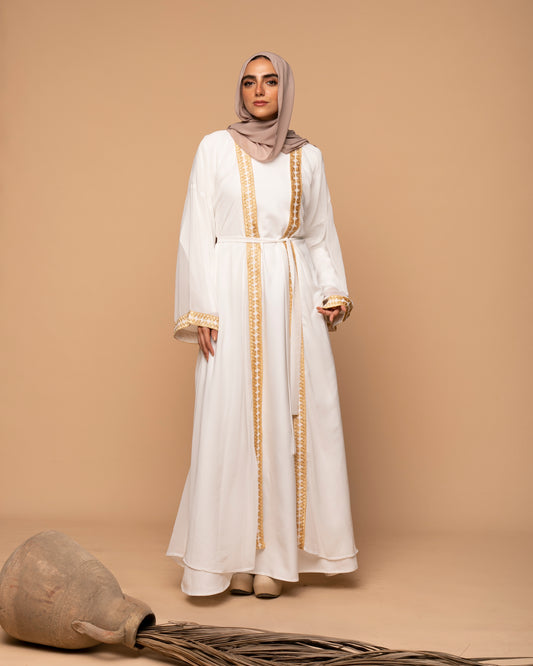 Free Size Chiffon Cape Offwhite code 99