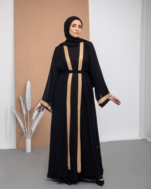 Free Size Chiffon Cape Black code 99
