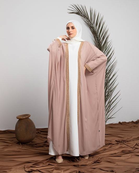 Free Size Chiffon Cape Beige