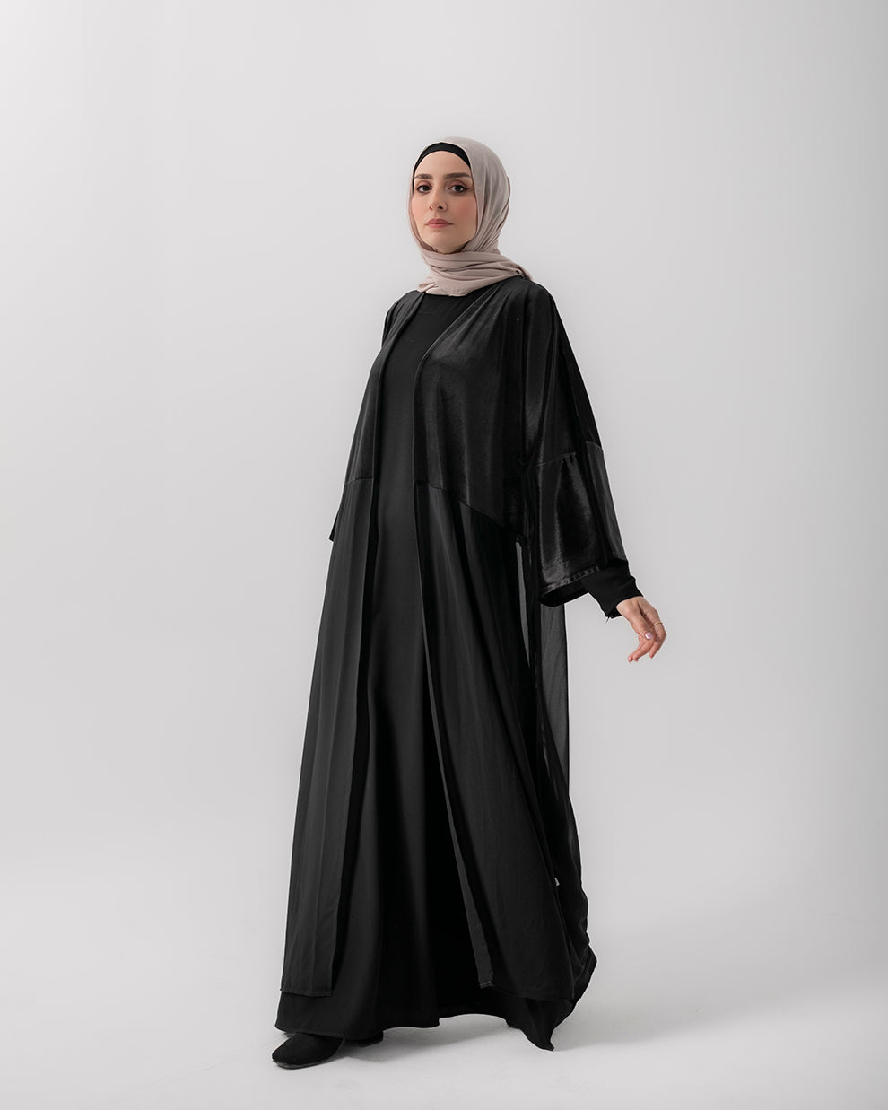Free Size Velvet Cape Black Code FW 110 black
