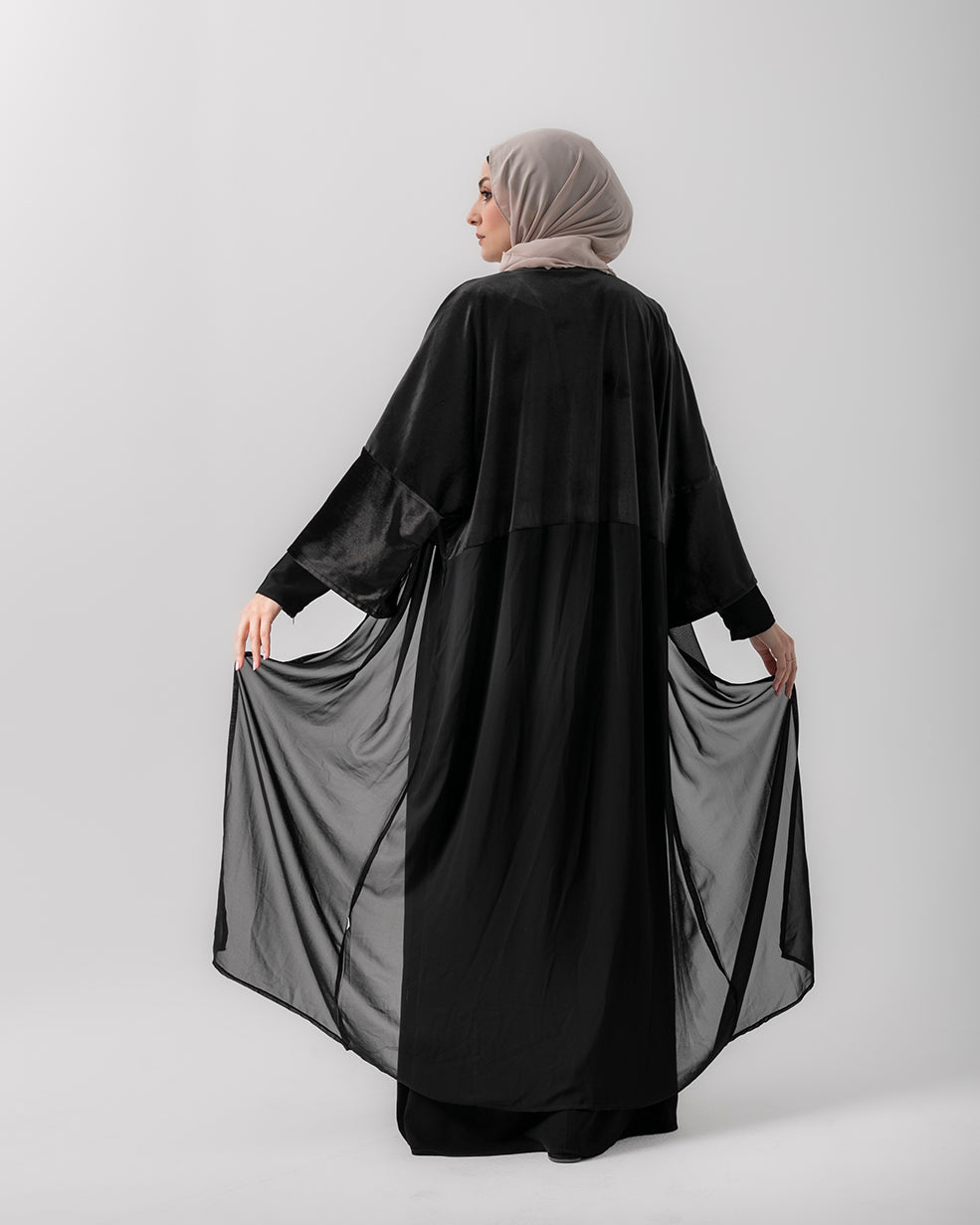 Free Size Velvet Cape Black Code FW 110 black