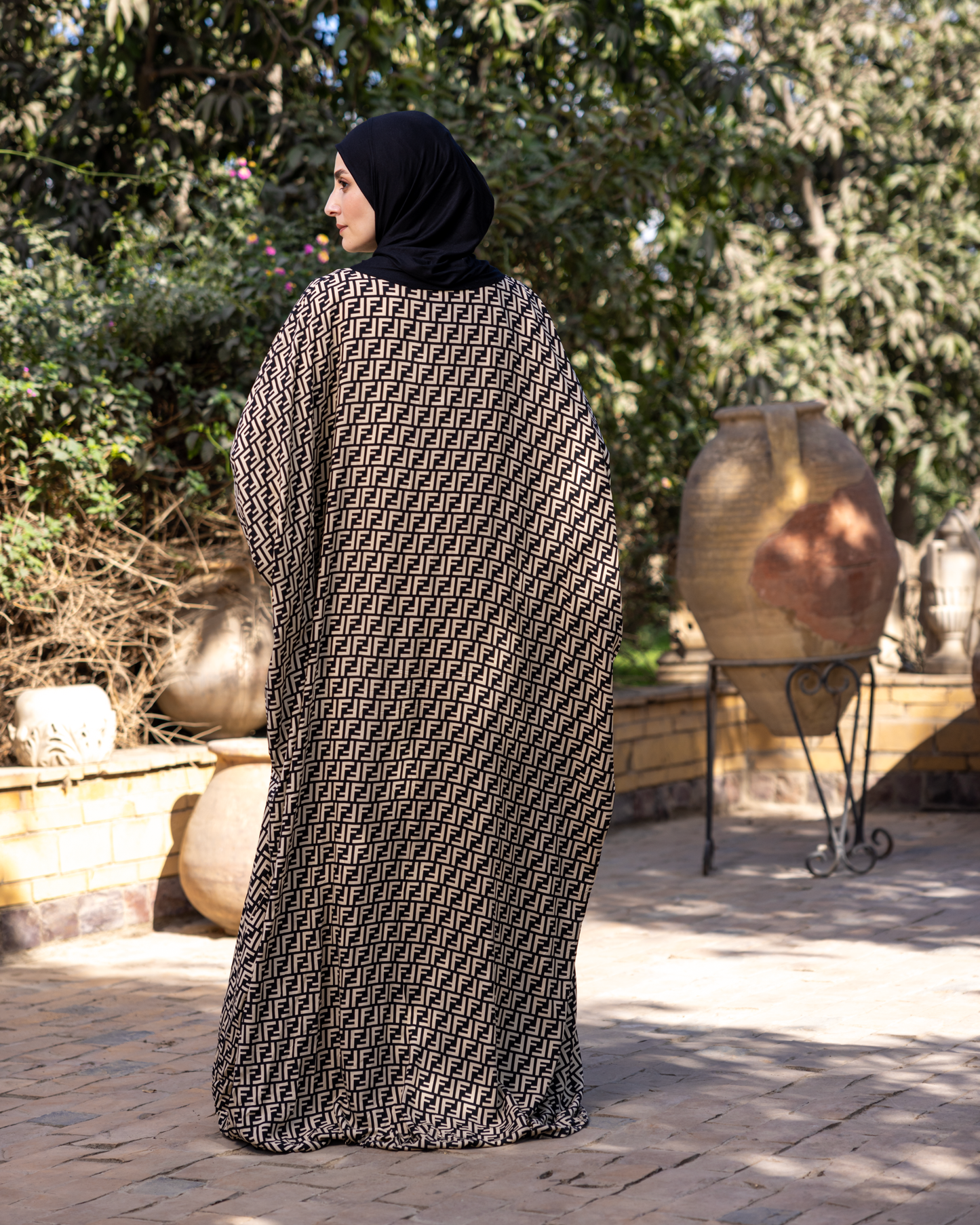 Cotton Viscose Esdal Code 333 Beige & Black