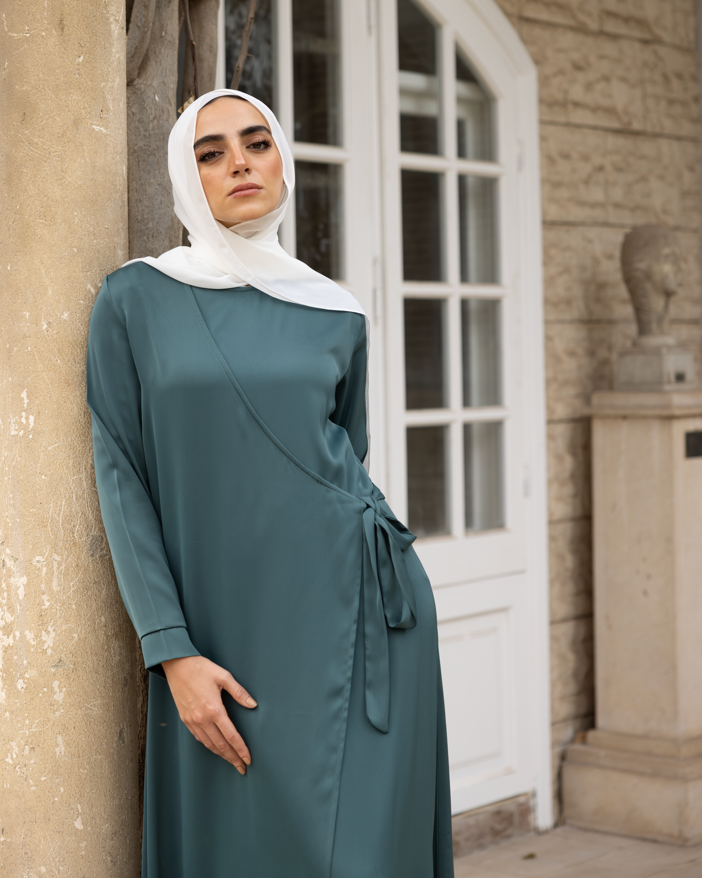 Silk wrap dress Code 933 Mint Green