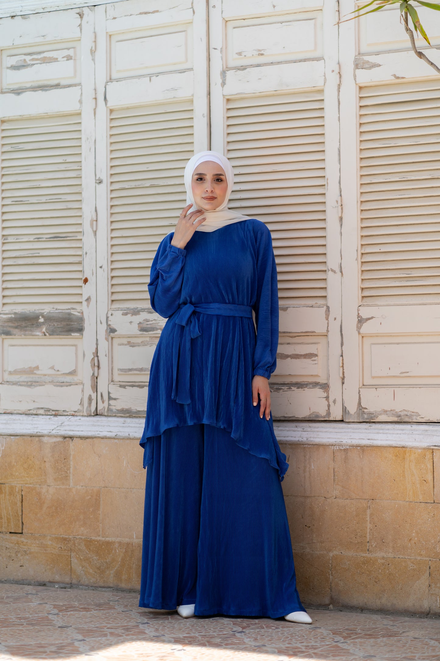 Pleated Satin Set Code 1095
