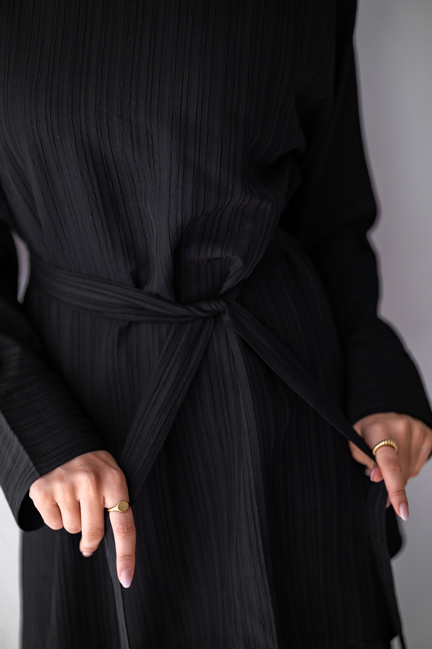 Crinkle Asymmetric Long Blouse Code 10 C