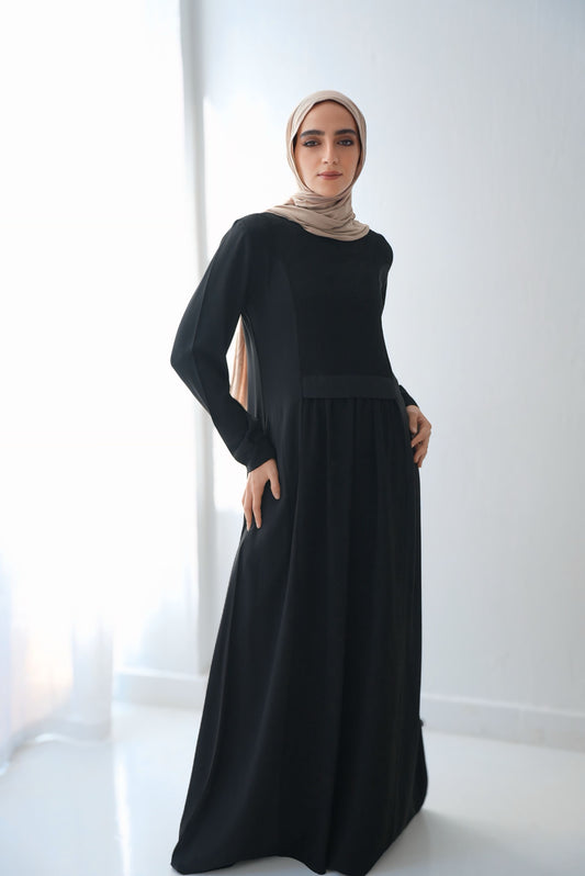 Elegant Flawy Crepe  abaya code 84B