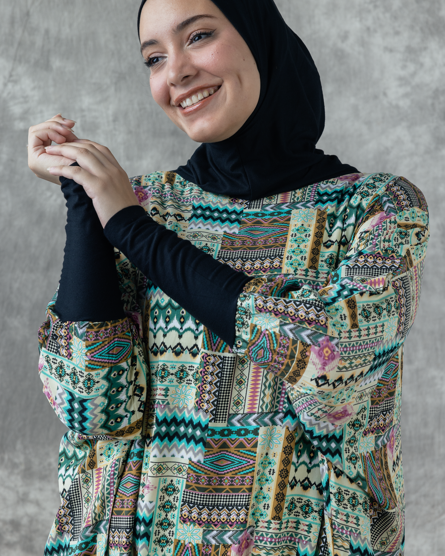 Cotton Viscose Prayer Wear Code 333 Mint Green