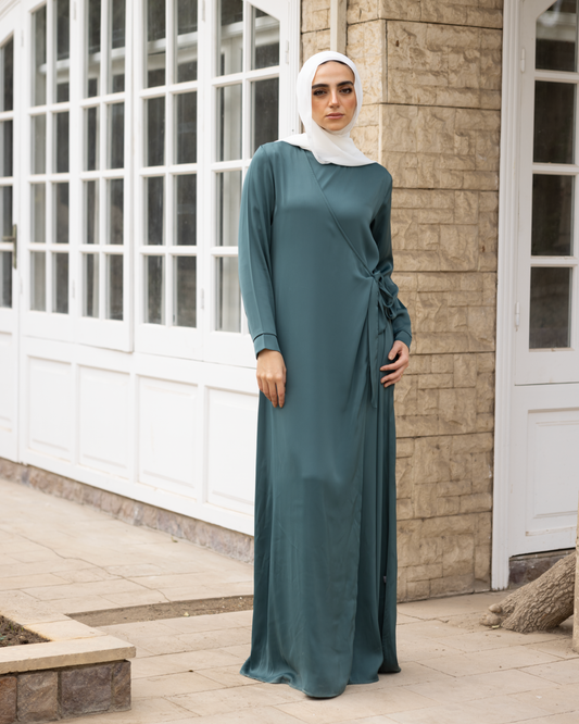 Silk wrap dress Code 933 Mint Green