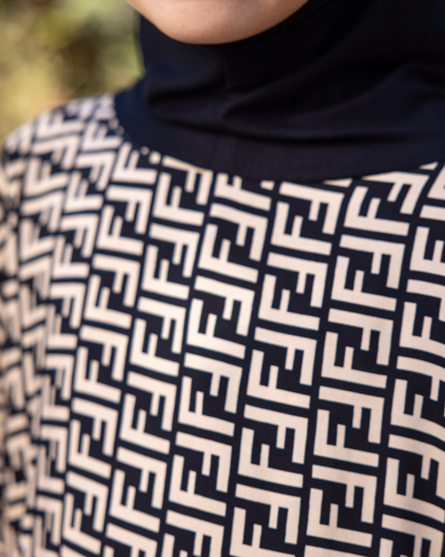 Cotton Viscose Esdal Code 333 girl beige & Black