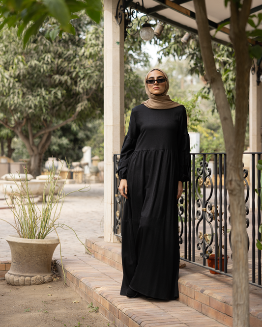 Black Linen  Dress Code 122