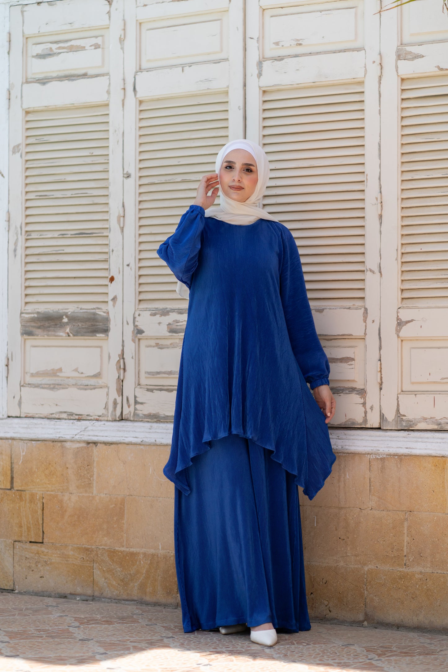 Pleated Satin Set Code 1095