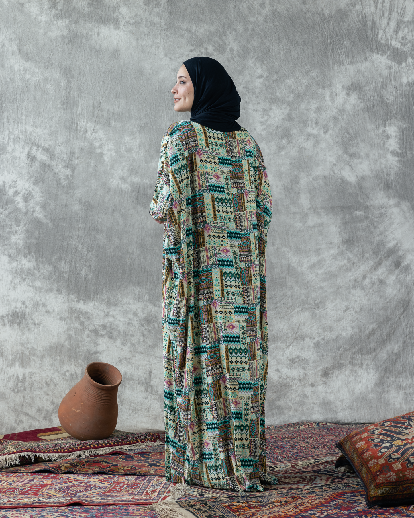 Cotton Viscose Prayer Wear Code 333 Mint Green
